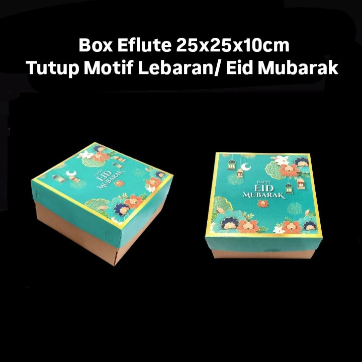 

(5 pcs) kardus kue hampers idul fitri box toles kue kering lebaran dus 25x25x10 cm bingkisan eid mubarok