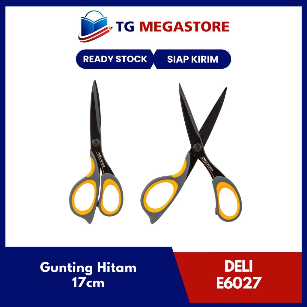 

Gunting Deli Hitam ERGO 17cm - E6027