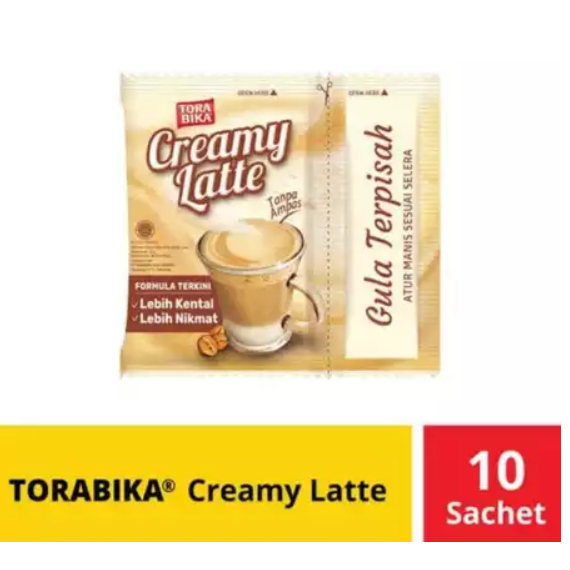 

TORABIKA CREAMY LATTE / 1 RENCENG ISI 10 PCS / 25gr