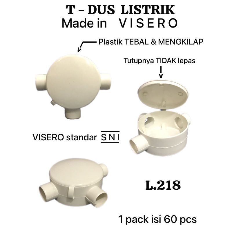 

T Dus Bulat Putih Visero
