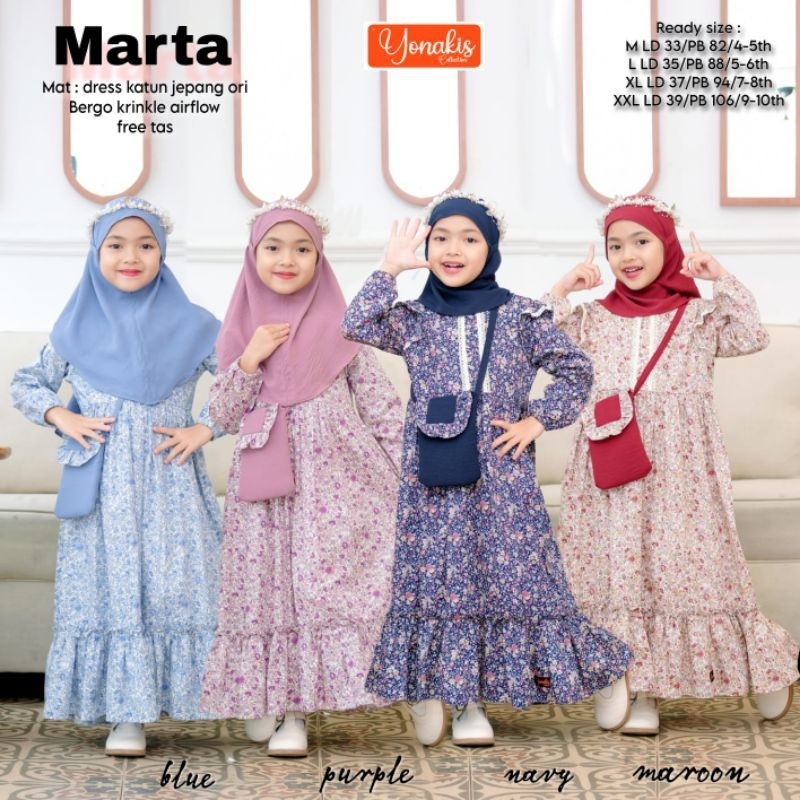 Gamis anak Marta by Yonakis