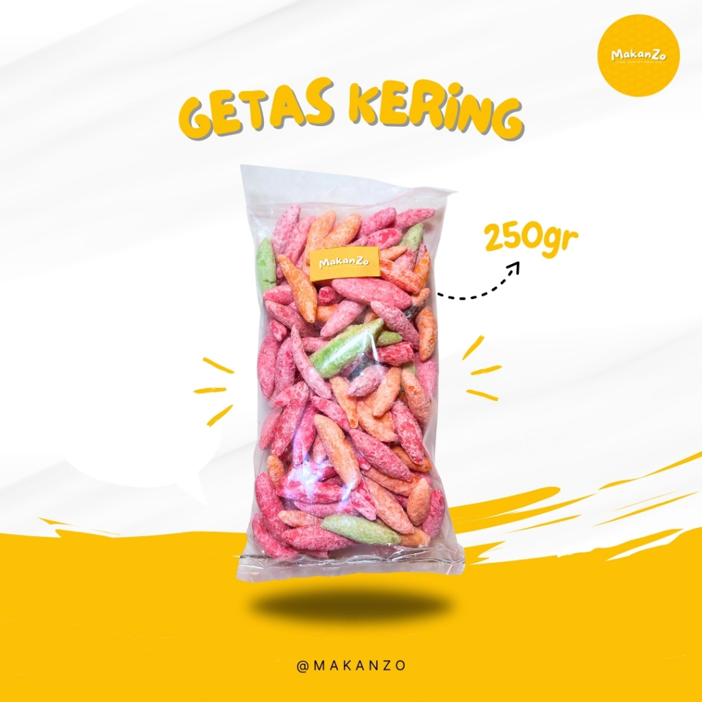 

Getas Manis 250gr | Camilan Getas Manis | Camilan Getas Kiloan [MAKANZO]