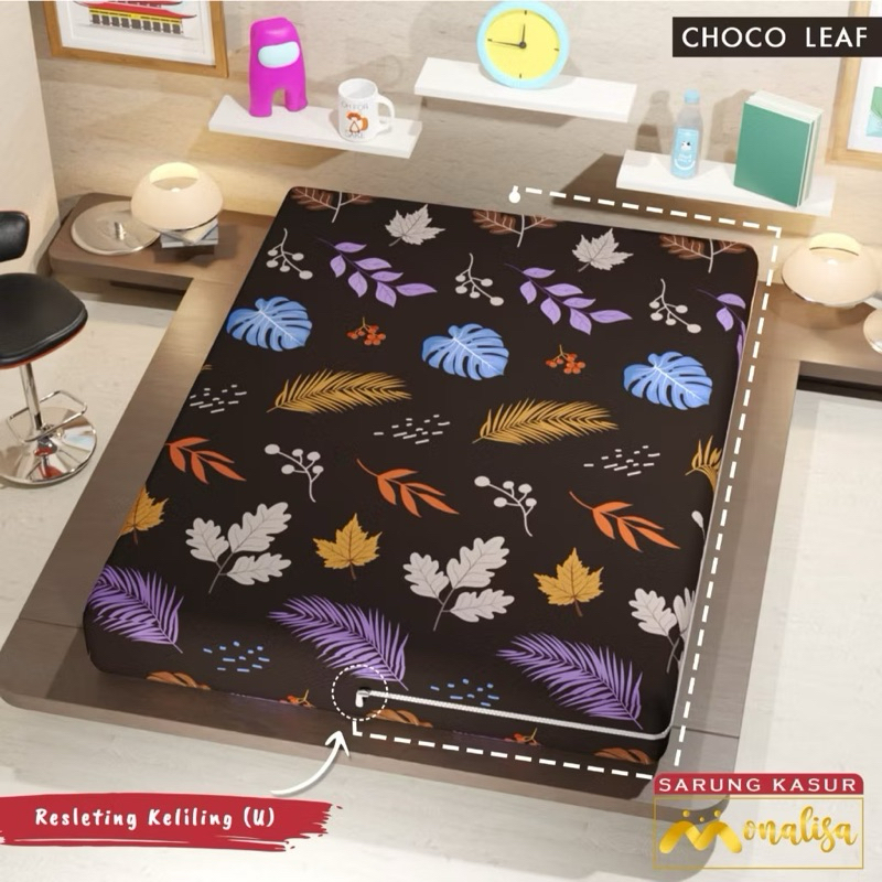 Sarung busa 180x200 king tebal 20cm | Sprei kasur lantai Resleting