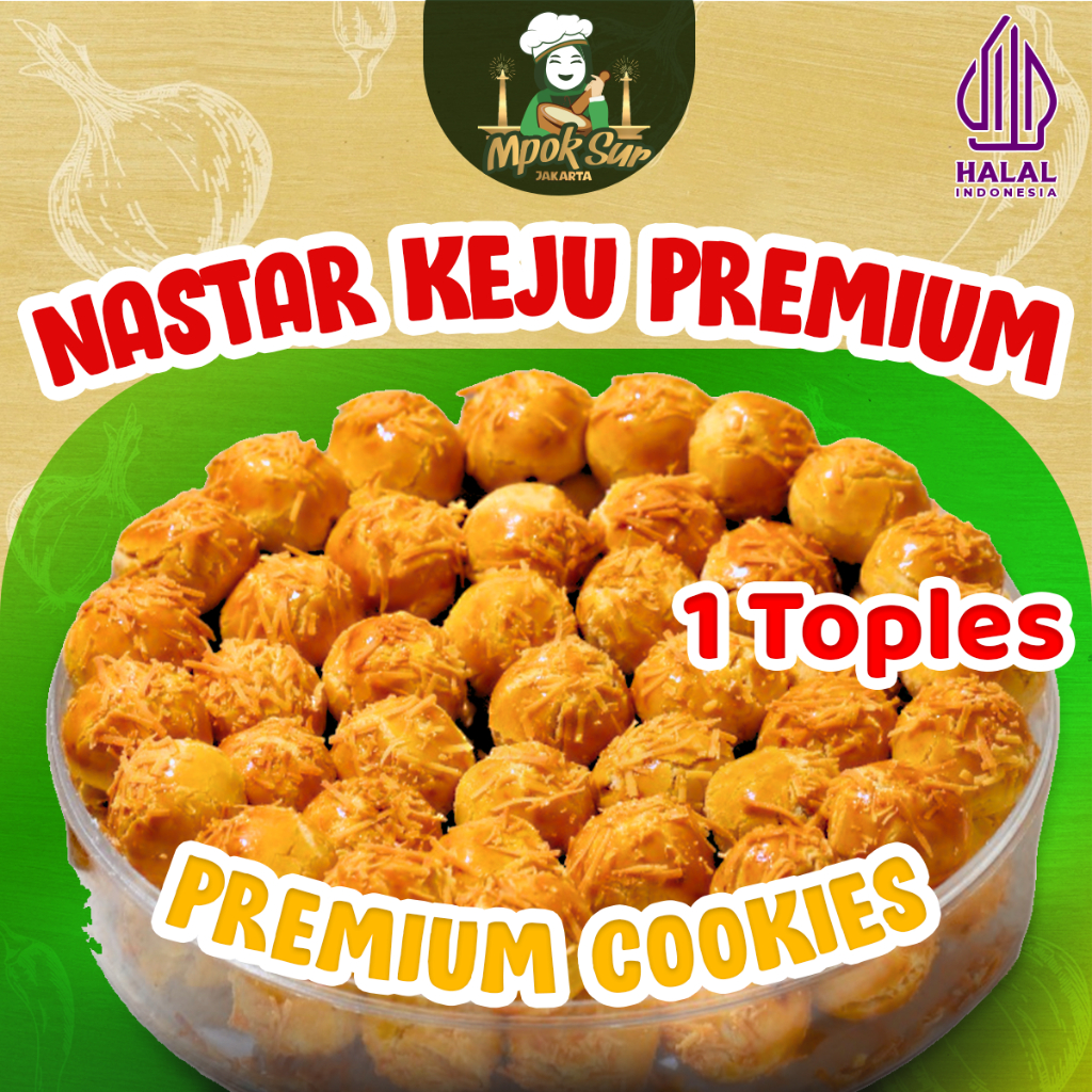 

Mpok Sur - Kue Lebaran Nastar Keju Premium