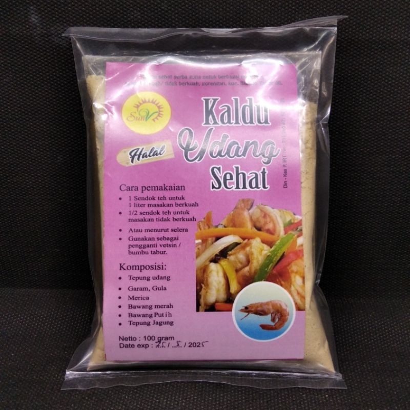 

Kaldu Udang Sun-V 100gr | Pengganti Vetsin