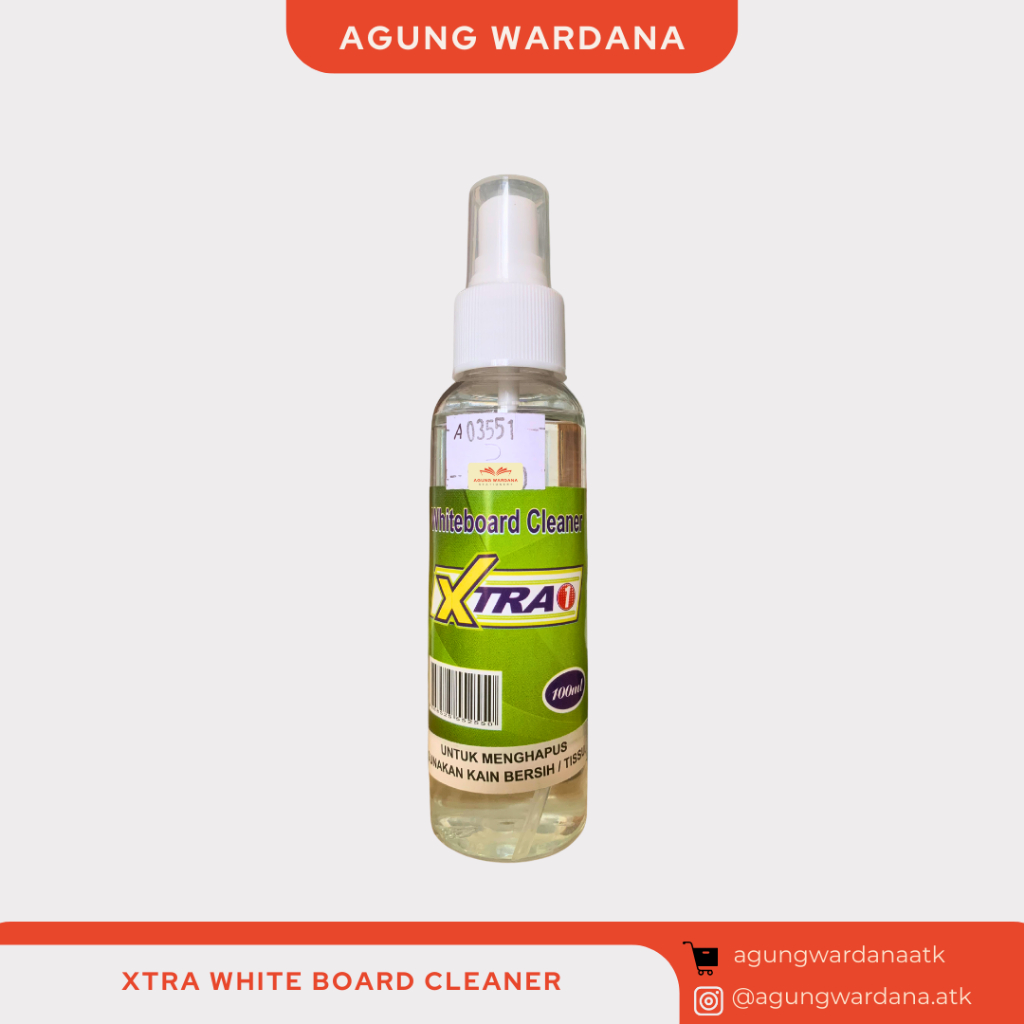 

XTRA1 WHITEBOARD CLEANER 100ml CAIRAN SEMPROT PEMBERSIH PAPAN TULIS