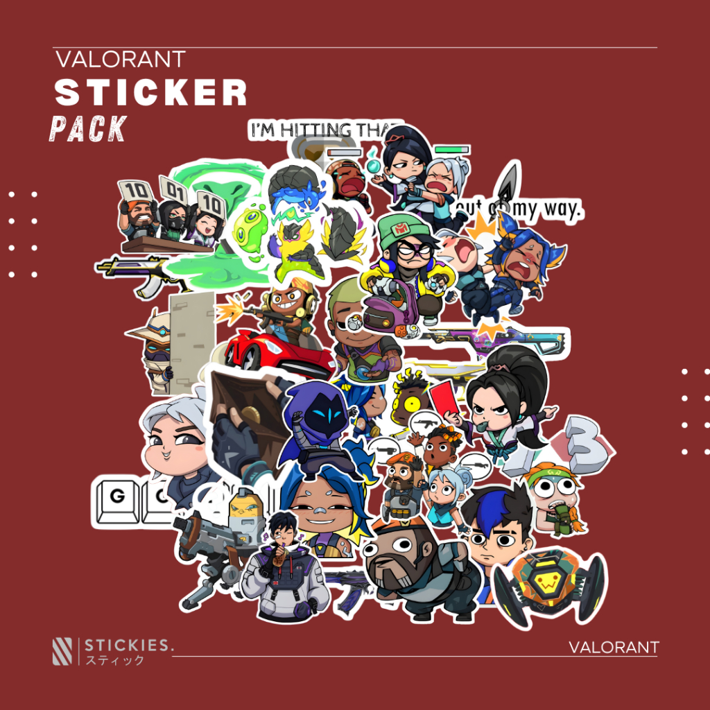 

Stiker/Sticker Pack "Valorant" | high quality | vinyl | murah