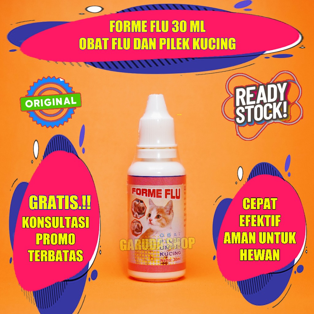 FLUCAT OBAT FLU BATUK KUCING EFEKTIF FORME FLU