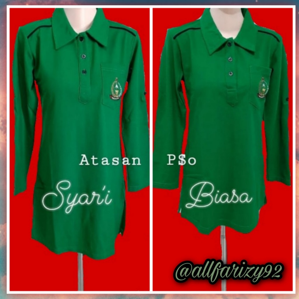 Baju PSO persit hijau pekat terbaru sesuai mupus