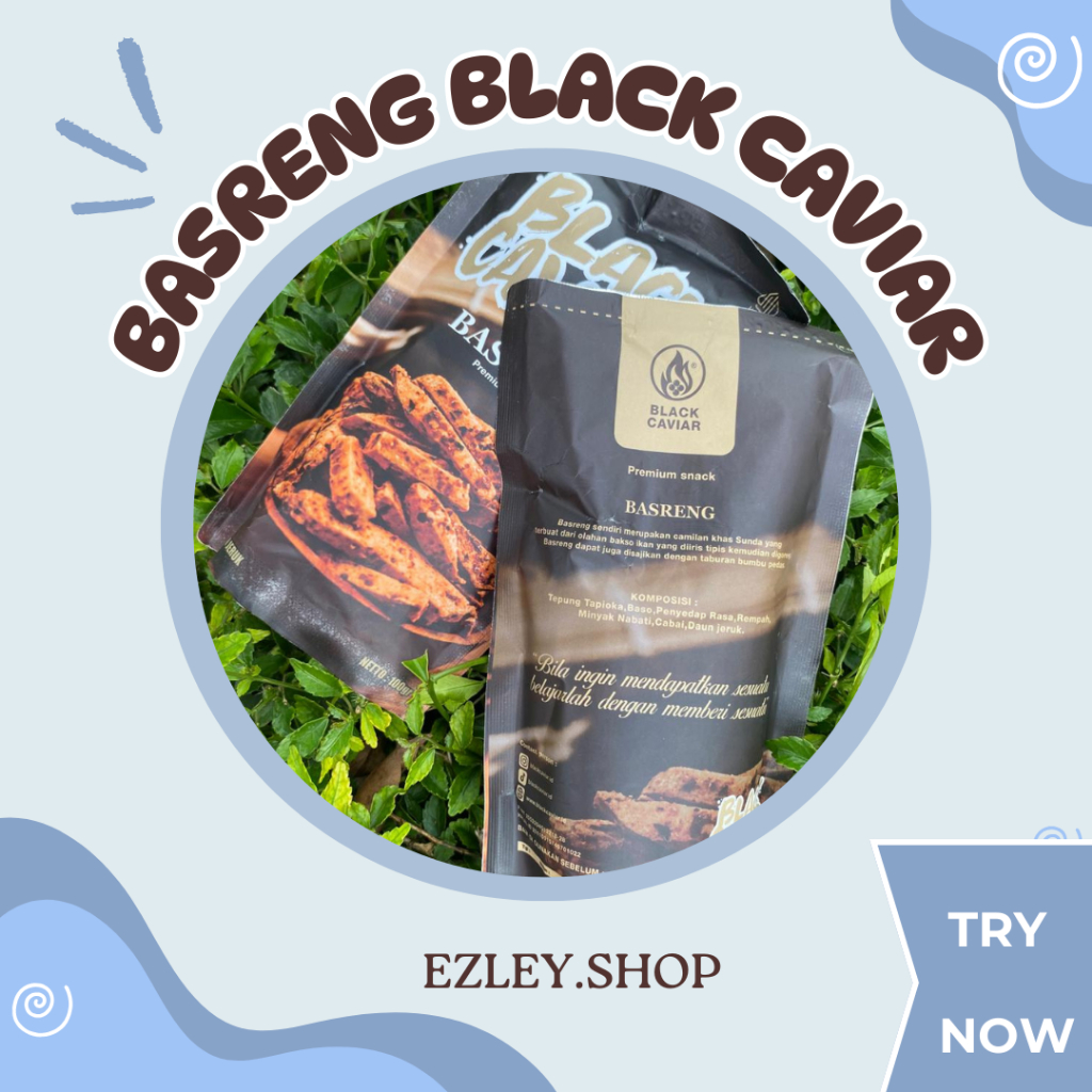 

Black Caviar Basreng Yogies - Snack Premium / Cemilan Enak / Cemilan Pedas, Krispi dan Gurih