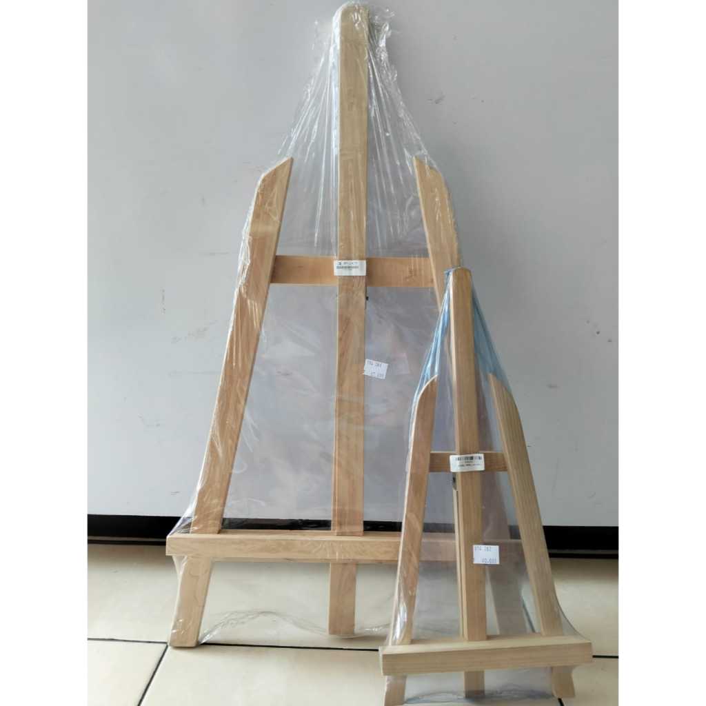 Easel Kayu Kanvas Lukis / Stand Penyangga / Standing Bingkai Canvas Foto Dekor /EASEL SMALL /EASEL L