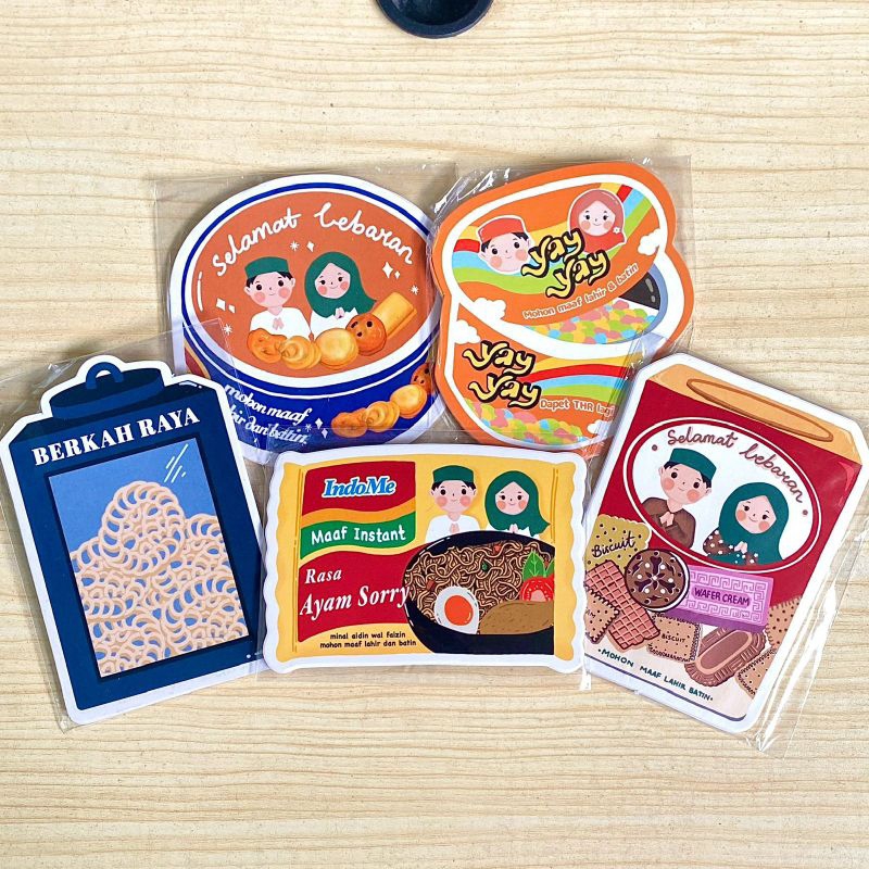 

READY AMPLOP LEBARAN 3D | KARAKTER UNIK LUCU | AMPLOP VIRAL 2025 | 5pcs/Pak