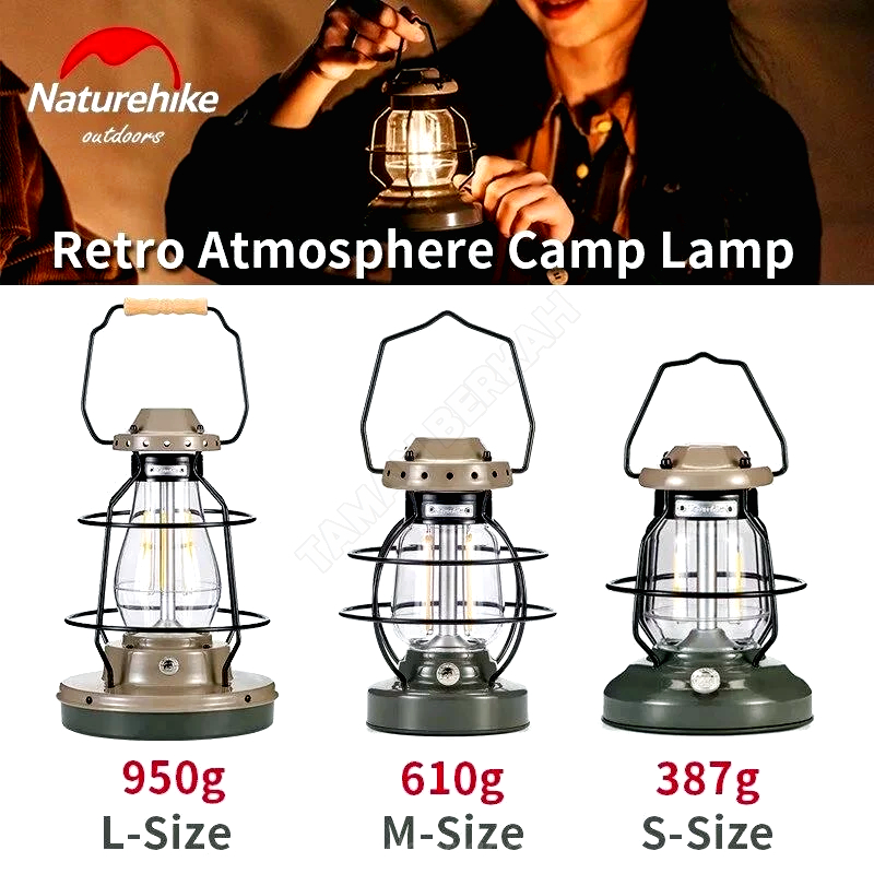 LAMPU CAMPING RETRO NATUREHIKE NH21ZM010