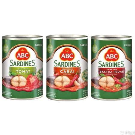 

[SR] ABC SARDINES // SARDEN ABC TOMAT CABAI EXTRA PEDAS 155 GRAM