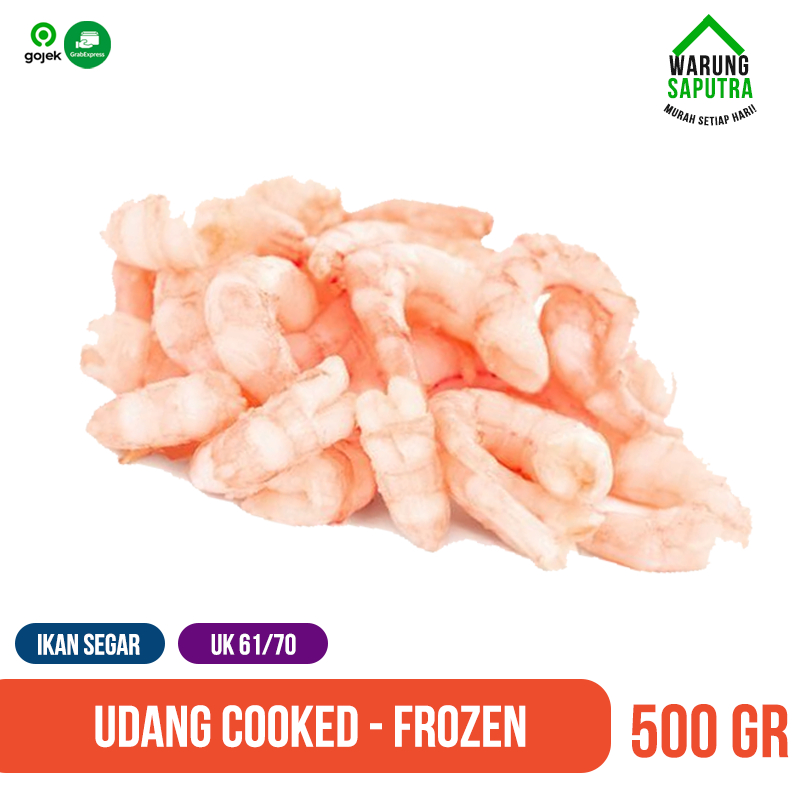 

Udang Vaname / Vanamei / Peci Putih Cooked Rebus Beku Frozen 500 g