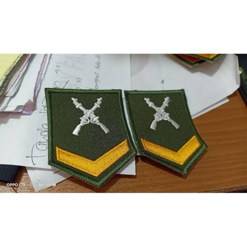 pangkat TNI terbaru Bordir