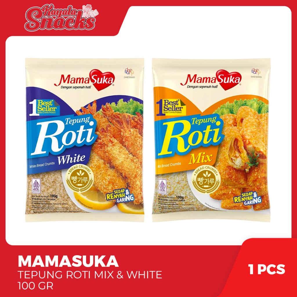 

MAMASUKA Tepung Roti Mix & White 100 gr - 1 Pcs