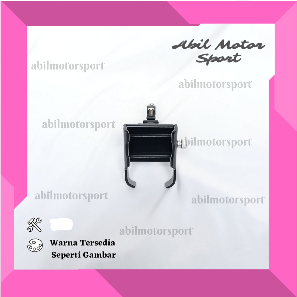 HOLDER HP STANG MOTOR PHONE HOLDER KISEKI PENYANGGA HP GPS UNIVERSAL BRACKET BRAKET BREKET NMAX AERO