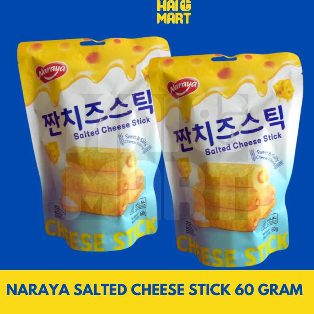 

Naraya Salted Cheese Sticks 60 Gram - Stik Keju Asin