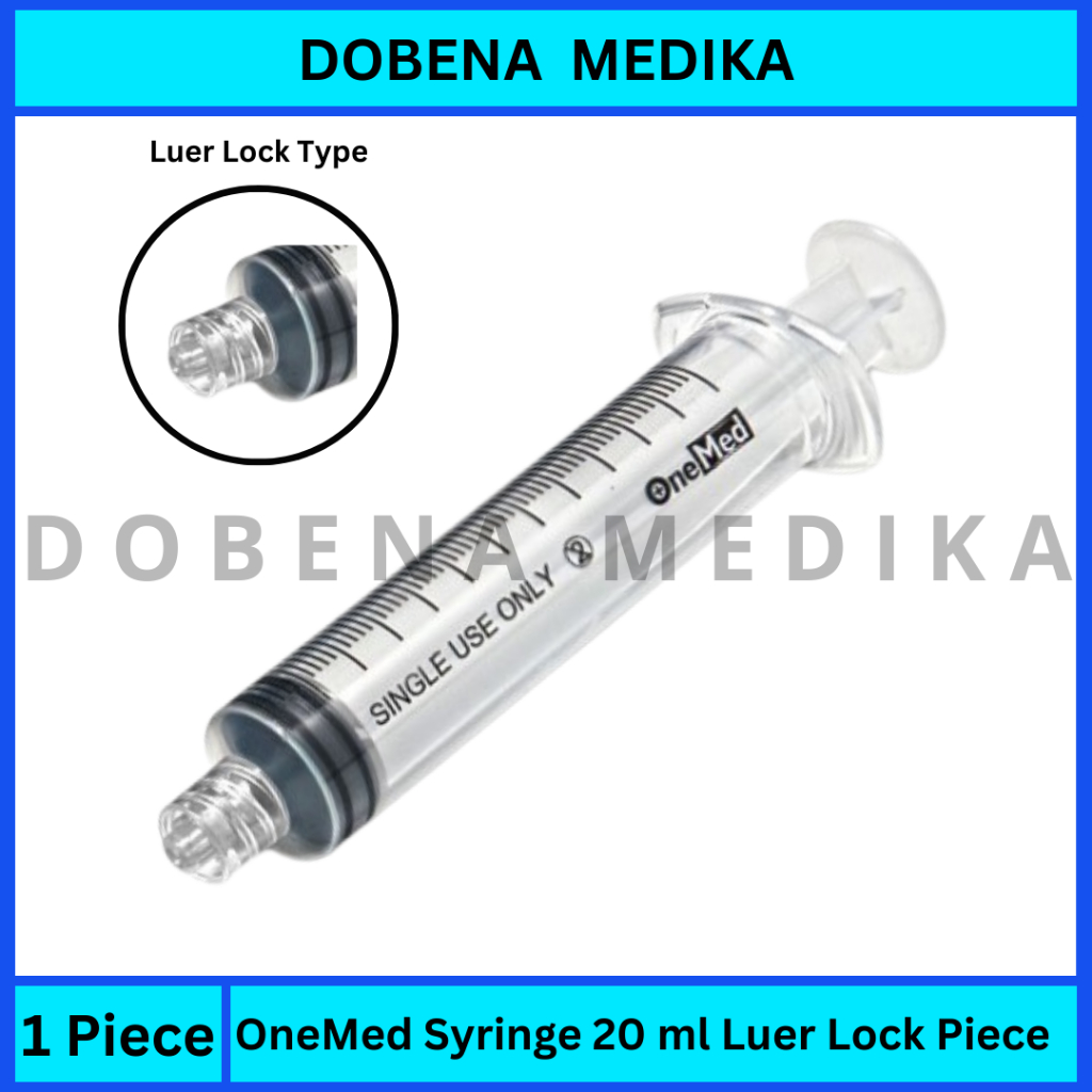OneMed Syringe 20 ml Luer Lock Type
