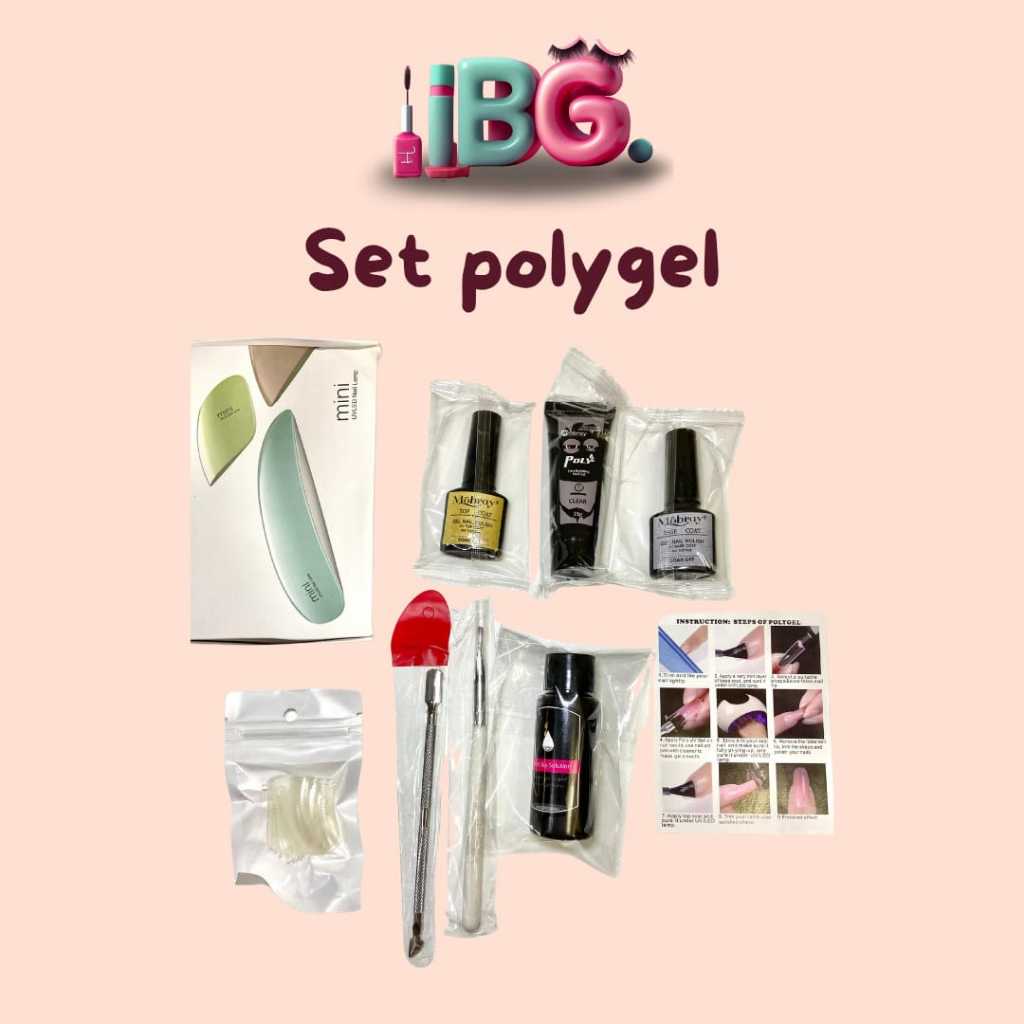 Set Polygel Set Poly Gel Set Polygel Extension Kuku Set Extension Kuku New Formula