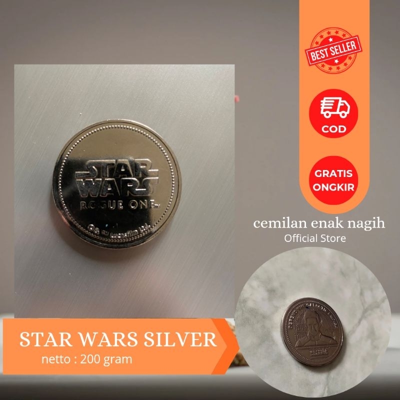 Koin Star Wars Silver, Koin Premium dengan Desain Ikonik Karakter Star Wars