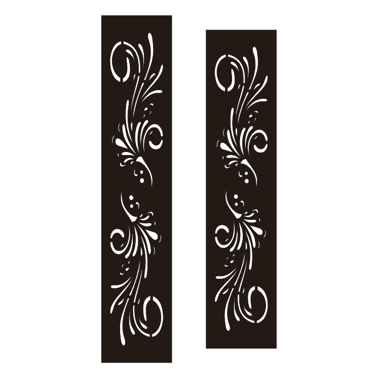 LIST KRAWANGAN PLAT BESI / LIST ORNAMEN PLAT BESI / KRAWANGAN PLAT BESI MOTIF BUNGA MODEL 5 COSTUM U
