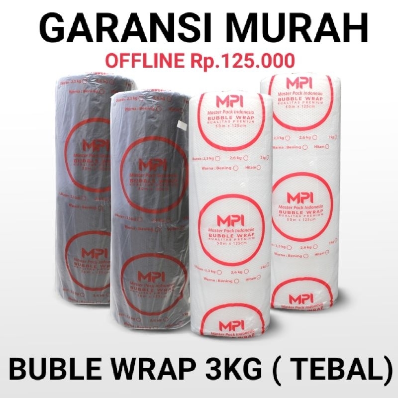 

Buble wrap Tebal 3kg (KHUSUS INSTAN) MAX 1 ROLL