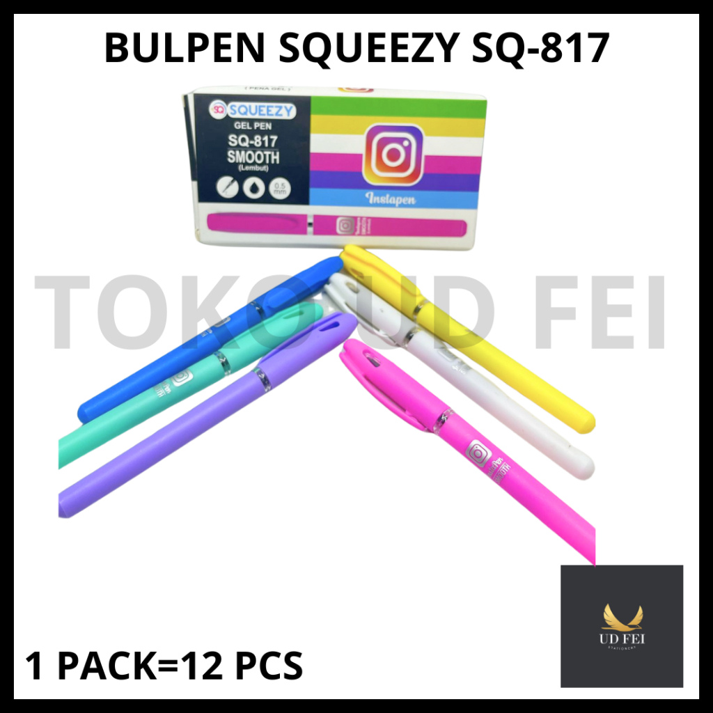 

(1 PACK= 12 PCS) BULPEN SQUEEZY INSTAPEN/ BULPEN SQ-817/BULPEN SQ INSTAPEN/BULPEN SQUEEZY