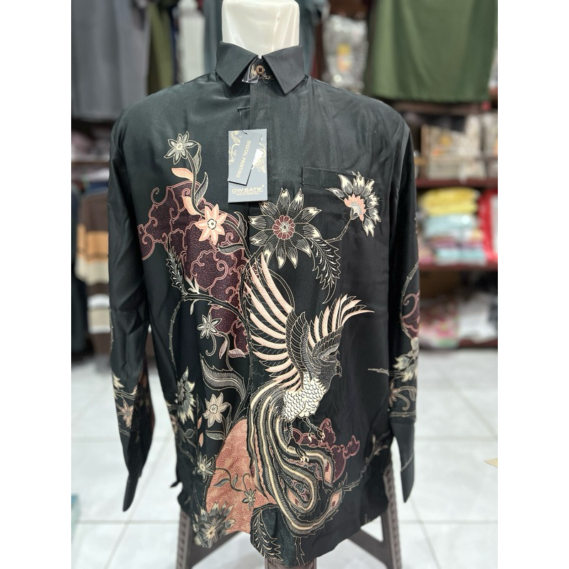 Kemeja Batik Ow Panjang dan Pendek Slimfit Lapisan