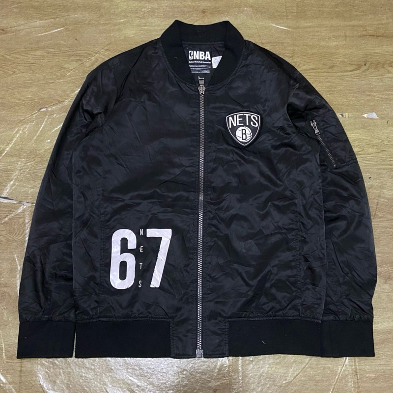 Jaket Bomber NBA Brooklyn Nets L
