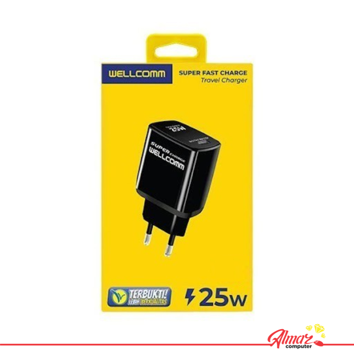 WELLCOMM Super Charge Travel Charger WELLCOMM 25W Type-C