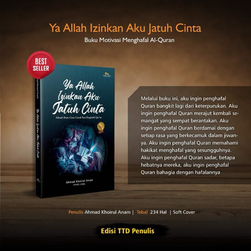 Ya Allah Izinkan Aku Jatuh Cinta (Edisi TTD Penulis) -versi cover terbaru