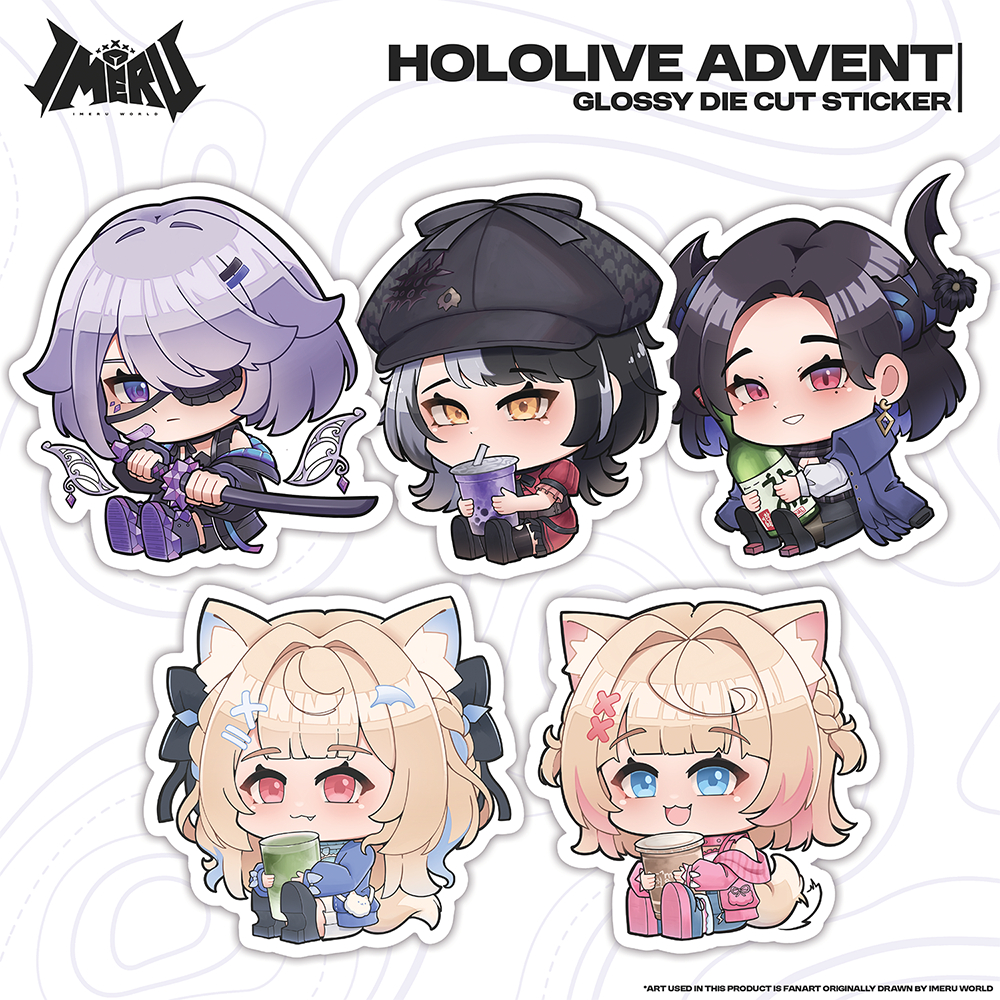 

Hololive advent - Sticker Anime Vinyl Die Cut