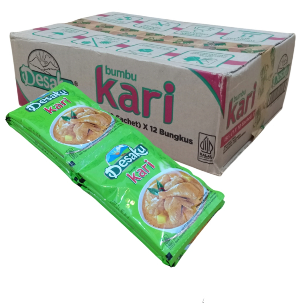 

Desaku Bumbu Kari 15g 1 Dus isi 12 pack 120 Saset