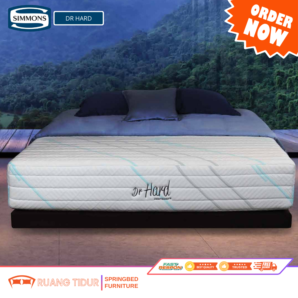 KASUR SPRINGBED SIMMONS DR. HARD FULL SET