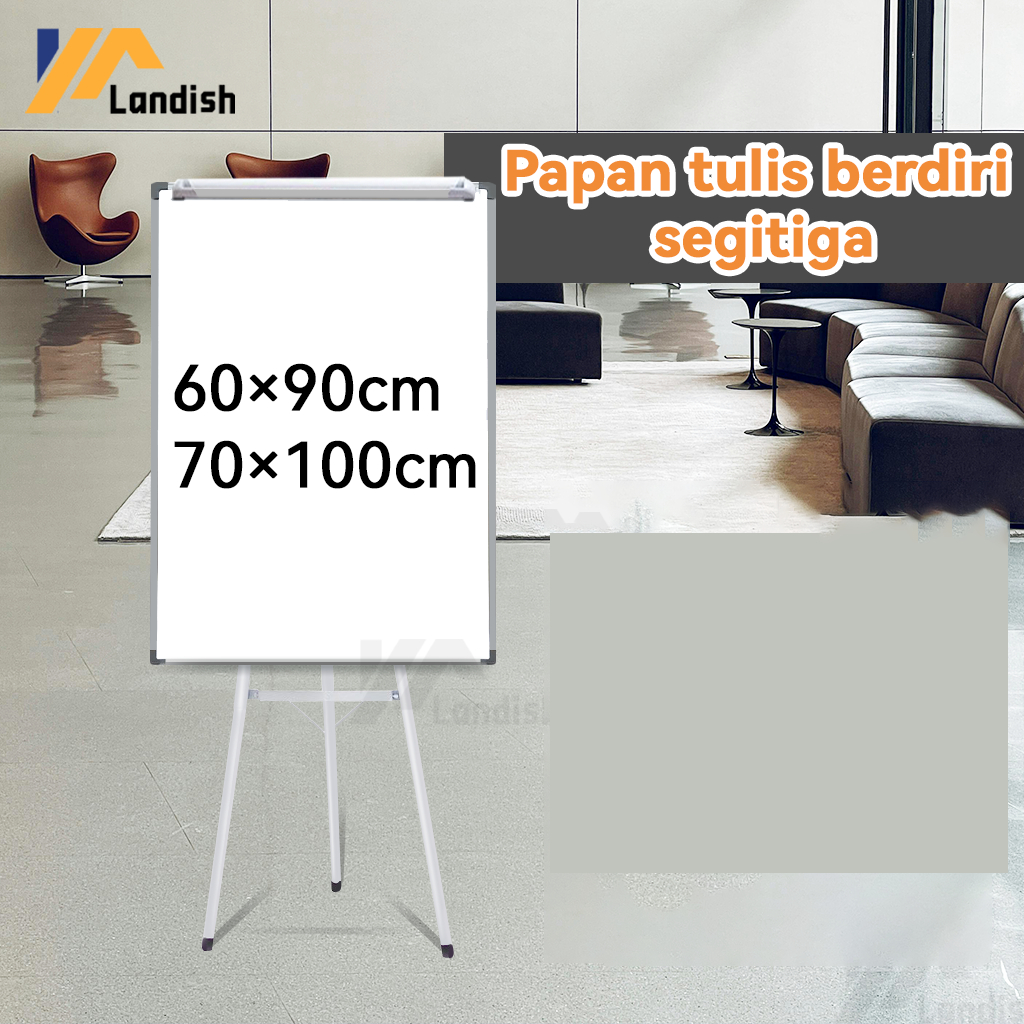 

⚡Ready&Garansi 6 Bulan⚡Standing Whiteboard / Papan Tulis 60x90cm Stand Lukisan Foto Whiteboard Magnetic Single Face Stand
