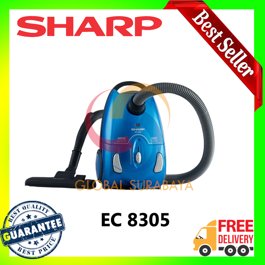 SHARP DRY VACUM CLEANER LOW WATT/HEMAT LISTRIK 400 WATT EC-8305