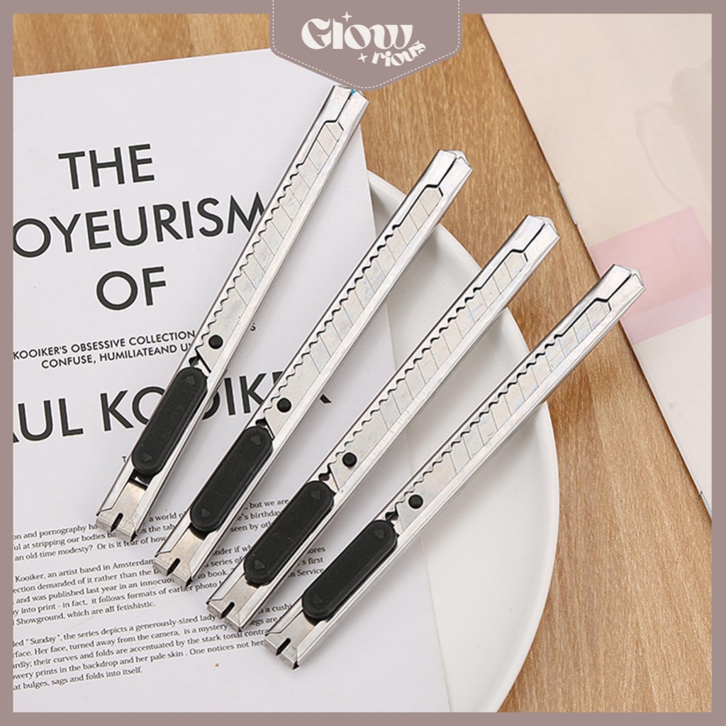 

GR Pisau Cutter Besi 12.5cm Stainless Cutter Grosir Eceran Tulis Kantor Alat Tulis Sekolah LG-02