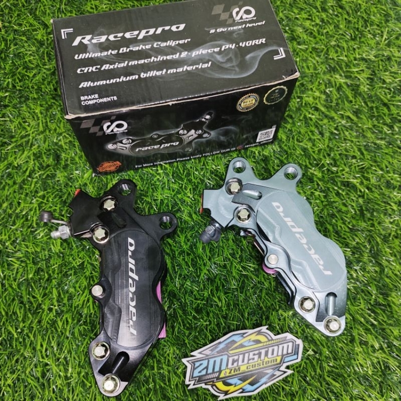 Kaliper Racepro GPX2 4P&2P Brake Kaliper RACEPRO GPX2 Kaliper Racepro 4P 2 Warna Hitam Dan Grey Kali