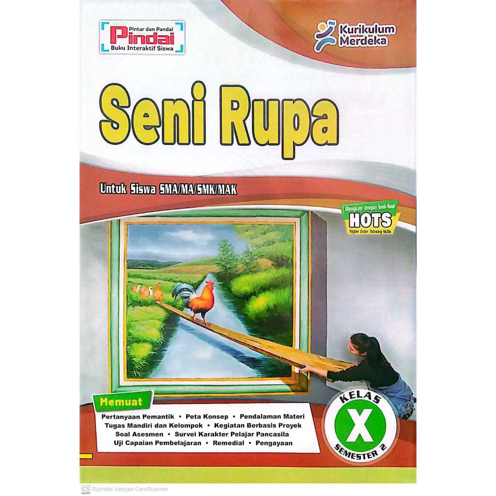 Buku LKS Seni Rupa Kelas 10 SMA/MA/SMK  Kurikulum Merdeka Semester 2