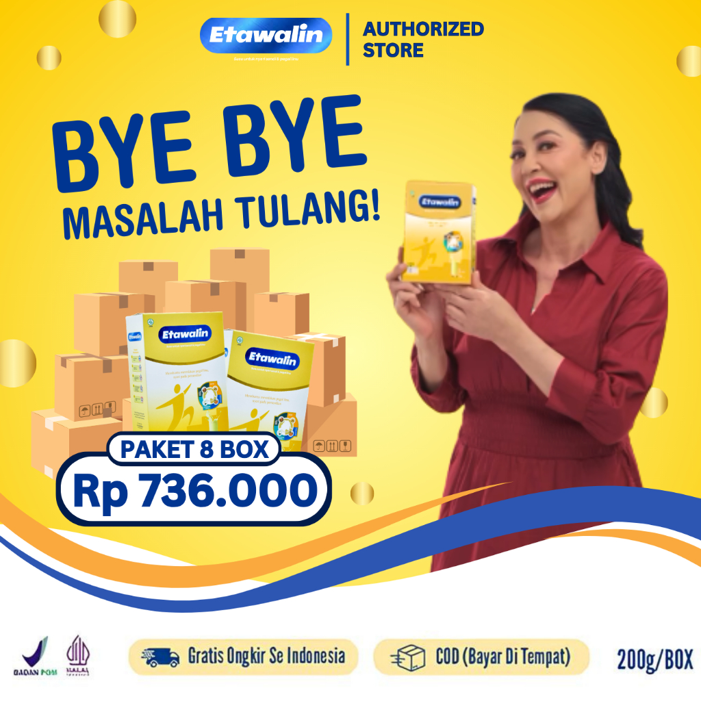 

Etawalin Susu Etawa Herbal Nyeri Tulang Sendi Original 8 Box
