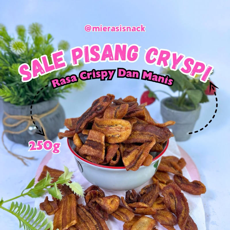 

Sale Pisang Krispy 250g | Keripik sale pisang renyah manis | snack kiloan | makanan tradisional