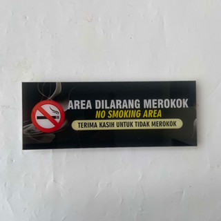 

Akrilik Larangan Merokok , Papan Akrilik DIlarang Merokok ( Hitam)