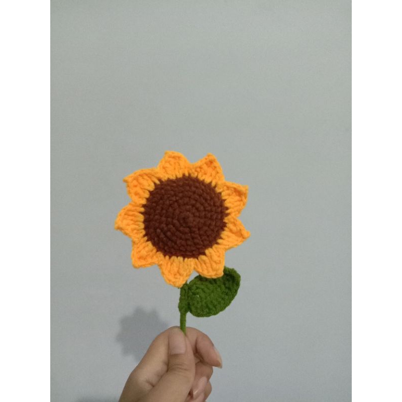 Bunga Matahari Rajut Amigurumi Untuk Buket Rajut | Bunga Matahari Rajut | Sunflower