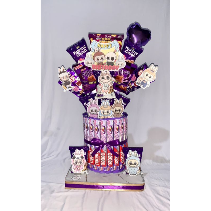 

snack tower tema labubu bisa request