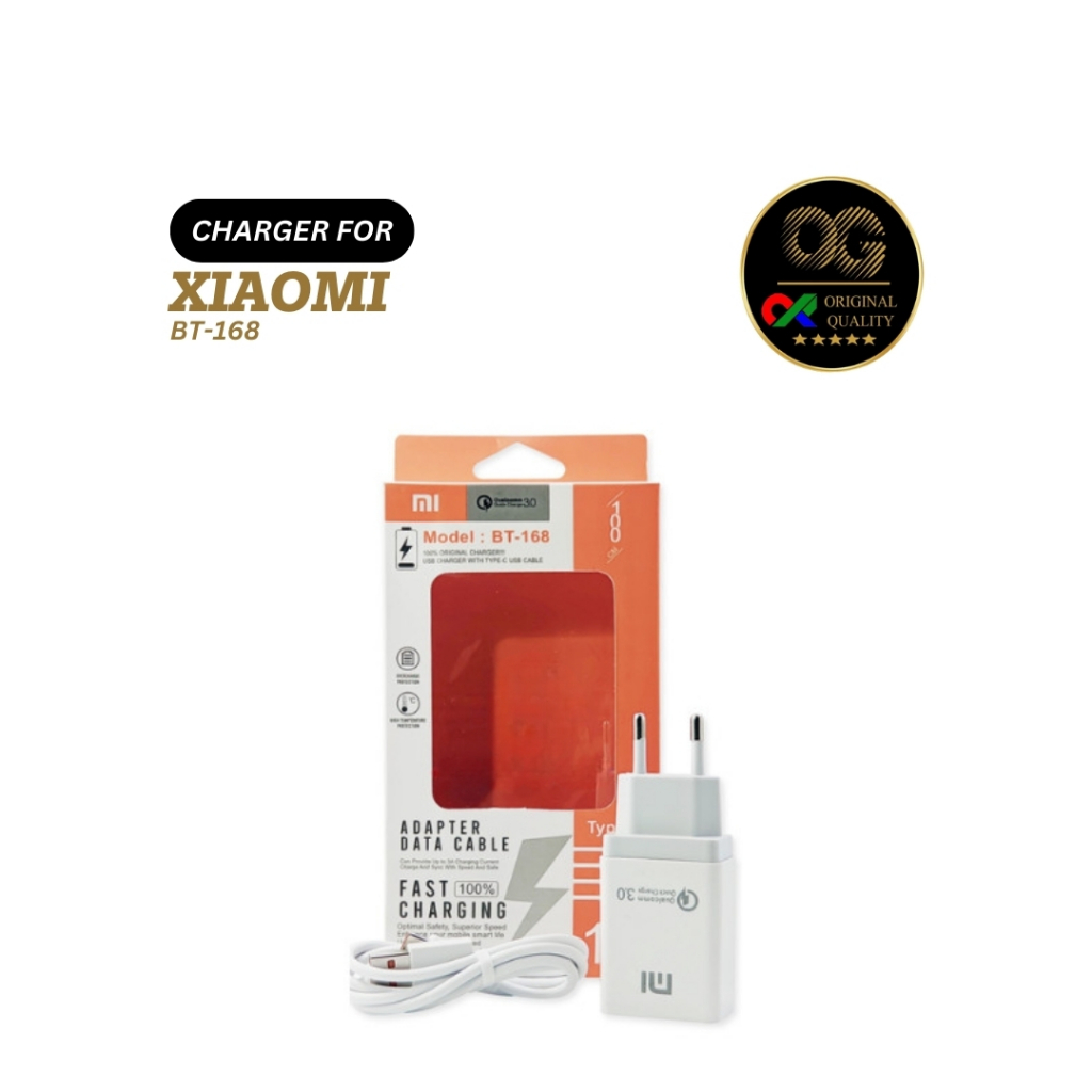 CHARGER MICRO XIAOMI BT-168 FAST CHARGING