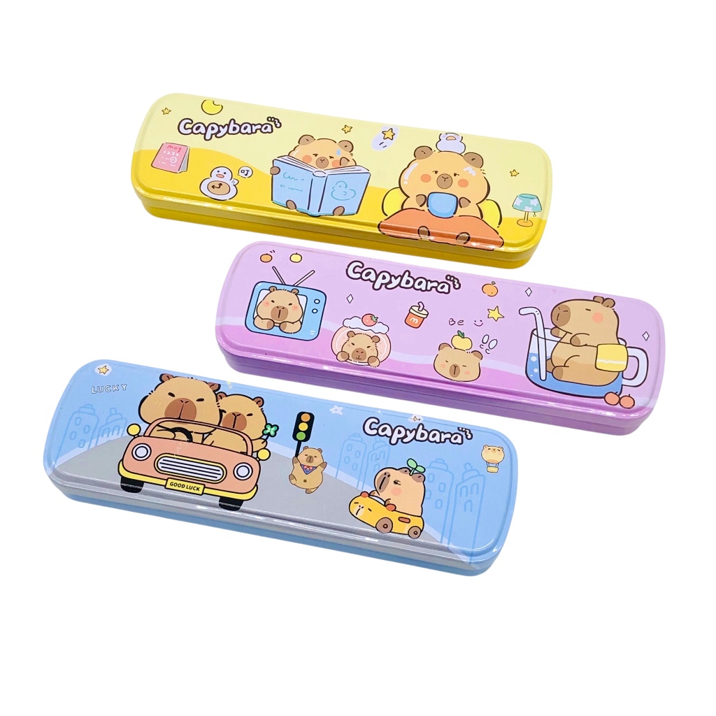 

TEMPAT PENSIL KALENG LPY-55-47 CAPYBARA (20.5x6x2.5) / PENCIL CASE LUCU