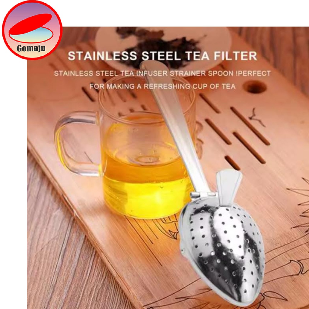 Stainless Steel Tea Strainer Infuser Saringan Teh Spices Filter Teh Stainless