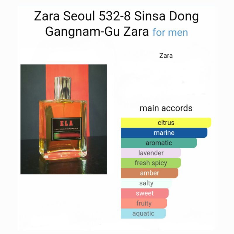 ela parfum ZARA Seoul Men ~"Premium"~ Parfum Pria Tahan Lama -inspired